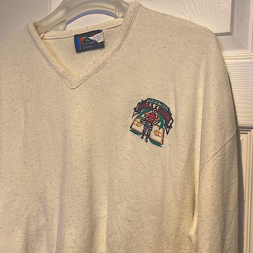 Vintage Basketball Hall of Fame Knit Sweater